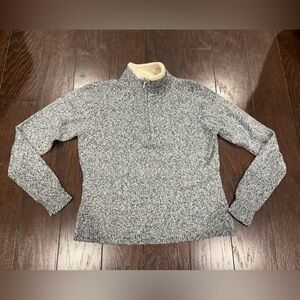 Woolrich Women 1/4 Zip Indigo Heather Pullover Sweater Size Medium